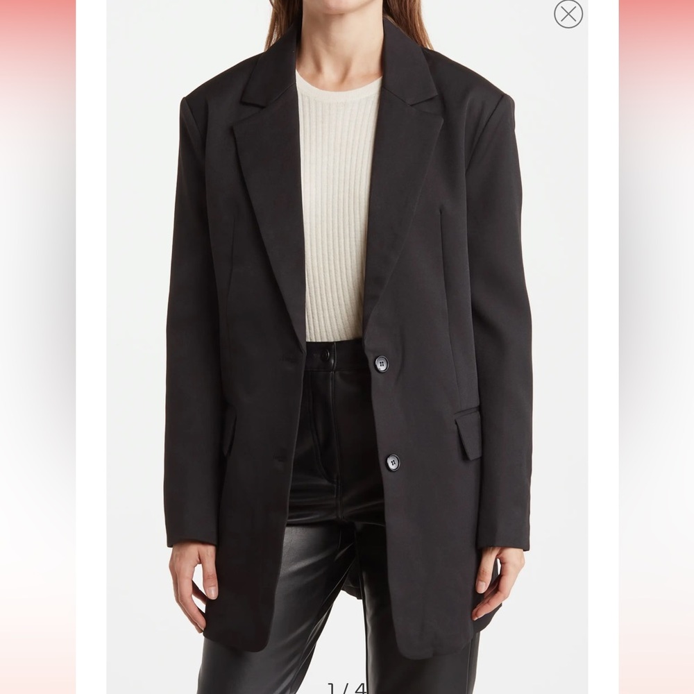 Kira Notch Lapel Oversized Blazer NWT